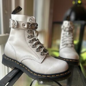 Doc Martens - White Combat Boots - Women’s Size 7